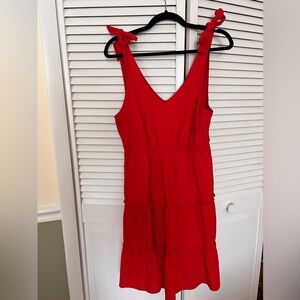 Red Cotton Dress